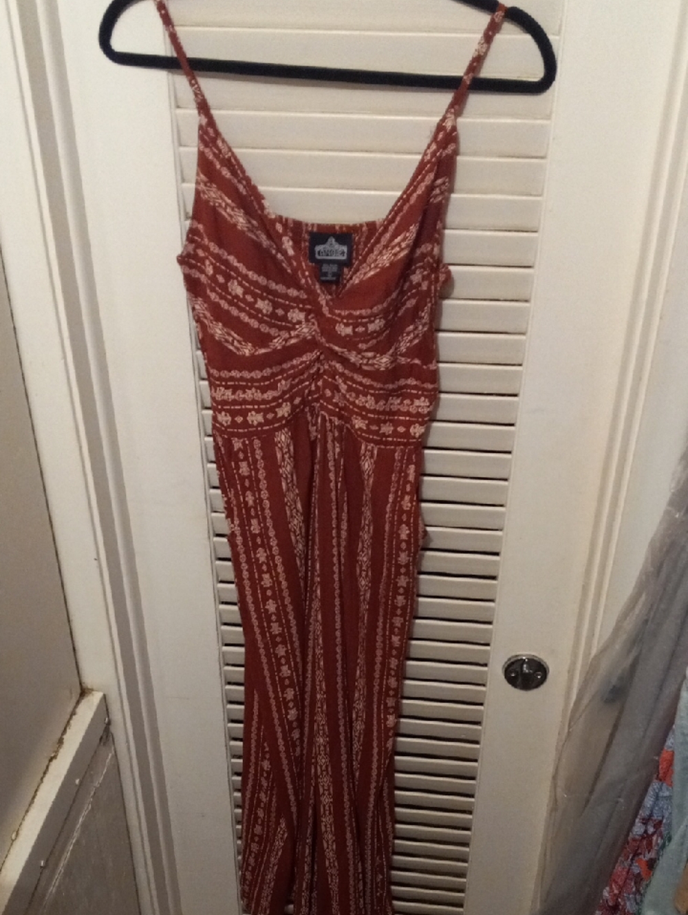 ANGIE Twist-Front Striped Jumpsuit - Picture 3 of 8